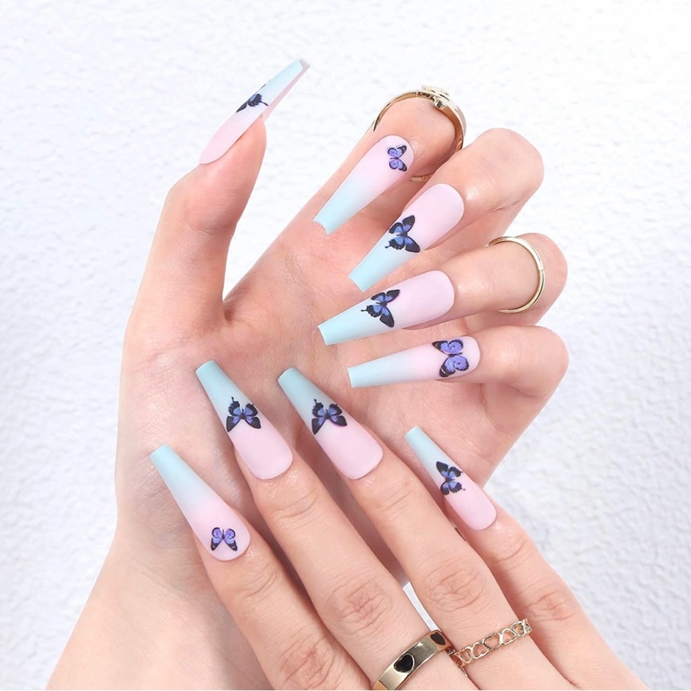 Butterfly Ombré Press On Nails